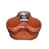 154270 2 trifoglio set 3 ks spodni miska s kolecky terracotta