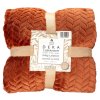 166394 2 mikroflanelova deka rustic hneda