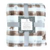169052 mikroflanelova deka hnede karo