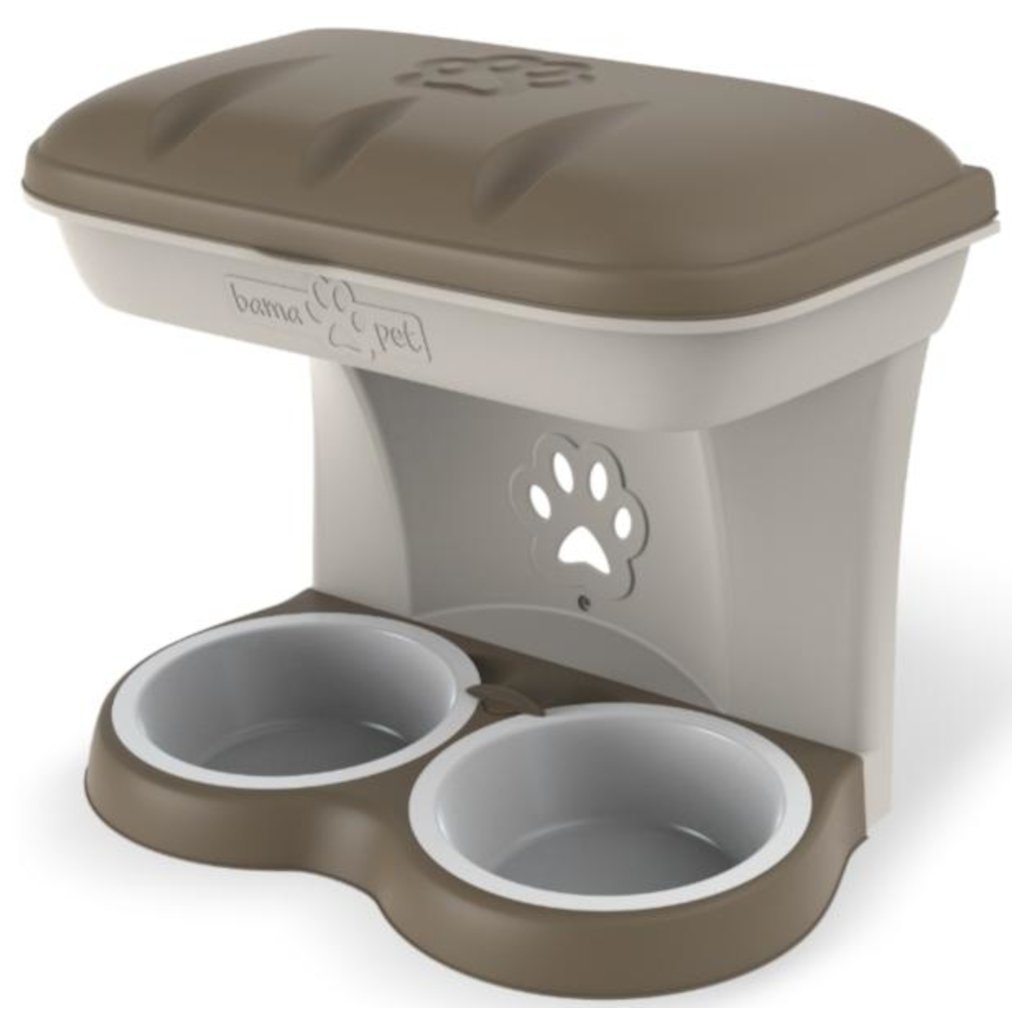 142893 6 misky pro psy k zaveseni na zed maxi barva hneda