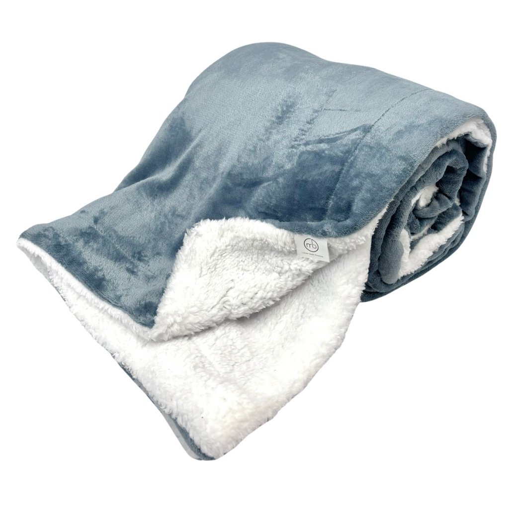 158444 mikroflanelova deka svetle modra