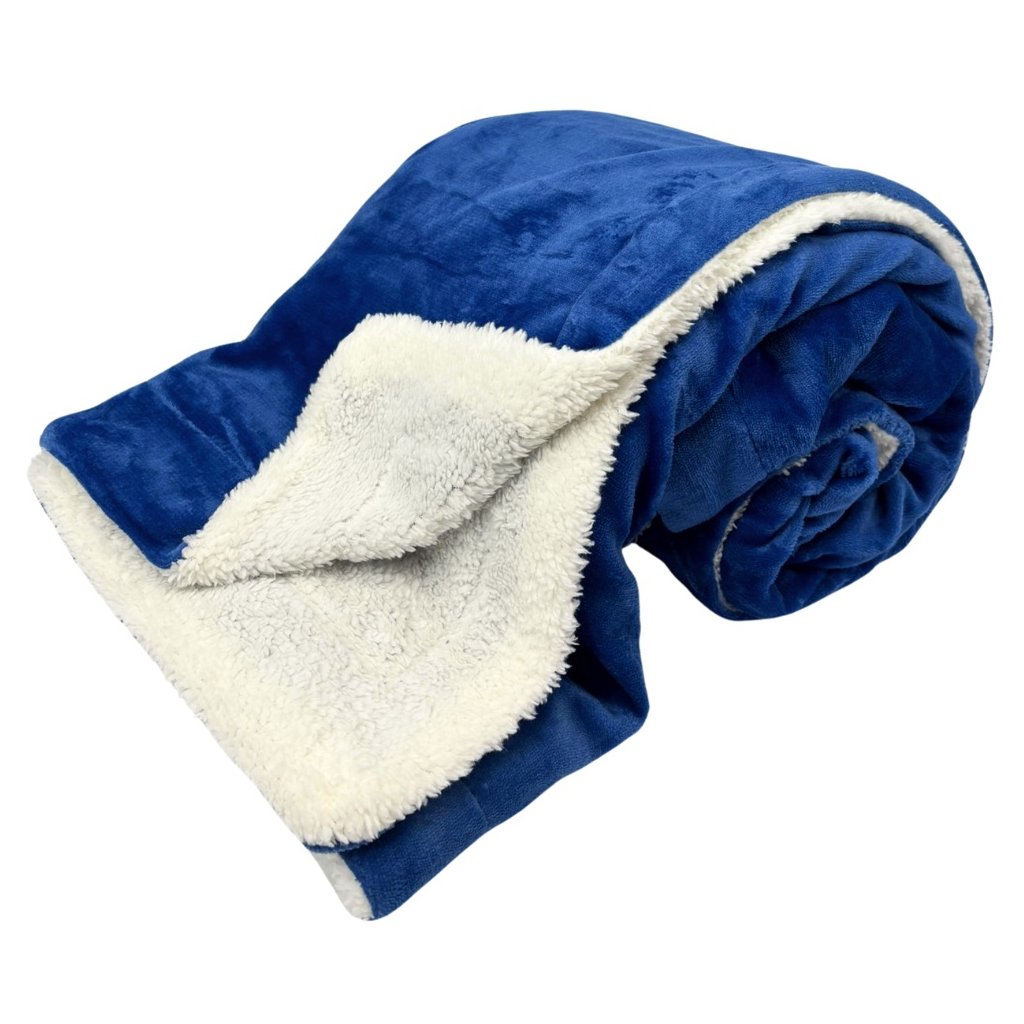 158462 mikroflanelova deka tmave modra