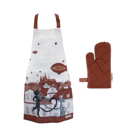 12444 1 gifty city detska sada zastera a chnapka 50x70 10x22 cm prague cat