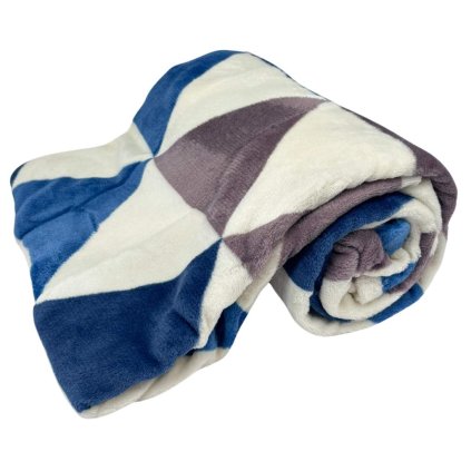 128676 home elements deka 150 x 200 cm mikroflanel 220 gsm trojuhelniky