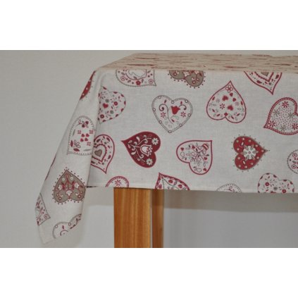 134449 ubrus cervena srdce