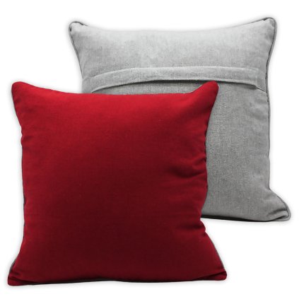 137791 home elements povlak na polstar s lemem cervena bezova z recyklovane bavlny