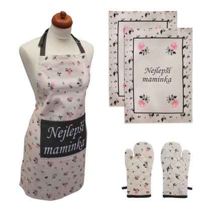 138421 2 home elements set nejlepsi maminka zastera chnapka s magnetem dve uterky