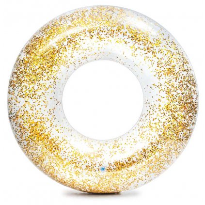 138598 intex nafukovaci kruh sparkling glitte zlaty