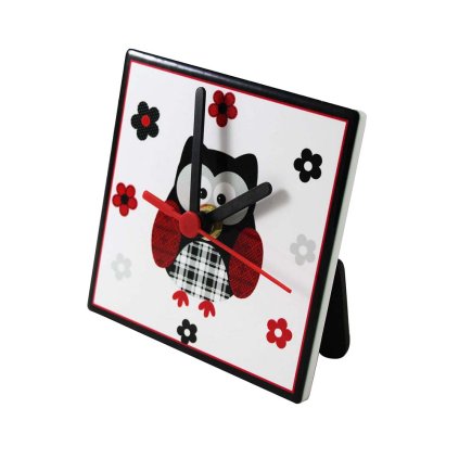 141633 hodiny ker 11 cm cerna sova ii jakost