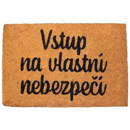 141807 home elements rohoz 40x60 cm vstup na vlastni nebezpeci