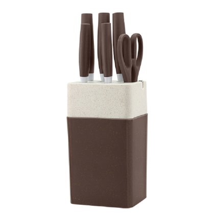 142950 haus roland sada nozu 7 ks barva hneda