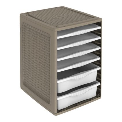 144389 1 ulozny box na obleceni ordino barva hneda