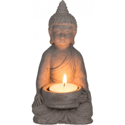 144617 5 stojan na svicku 8x15 5 cm buddha