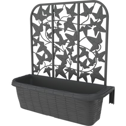 145238 bama zavesny truhlik rondine privacy 50cm set 2ks antracit