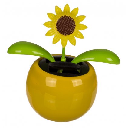 Solární pohyblivá květina v květináči (Barva žlutá)