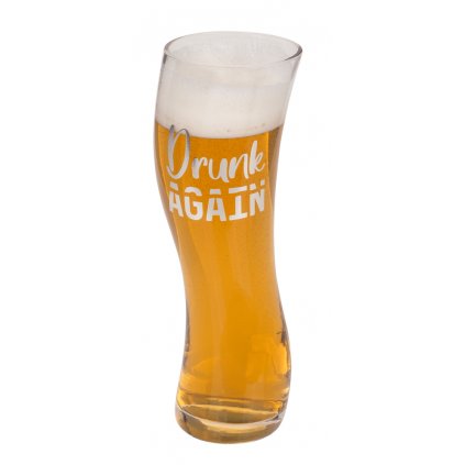 145973 sklenice na pivo drunk again 550 ml