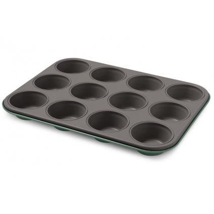 Guardini Plech na 12 muffinů 27 x 35 x 3 cm (Barva zlatá a zelená)