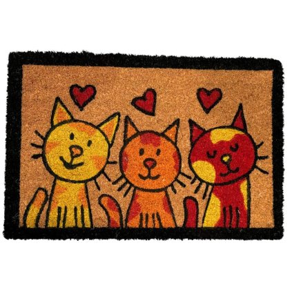 149536 home elements rohoz z kokosovych vlaken kocky se srdicky 40x60 cm