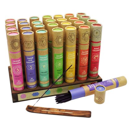 149764 9 arome balanced chakra vonne tycinky v tube 30 ks mix vuni 7 chaker