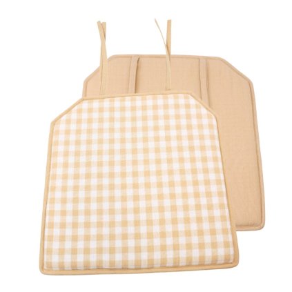 HOME ELEMENTS podsedák 40 x 40 cm, Béžové káro, set 4 ks (Množství 1 ks)