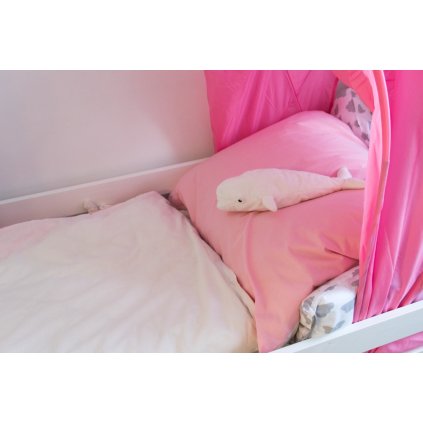 150088 lozni souprava 160 x 210cm polstar 65 x 100cm seda a ruzova ii jakost