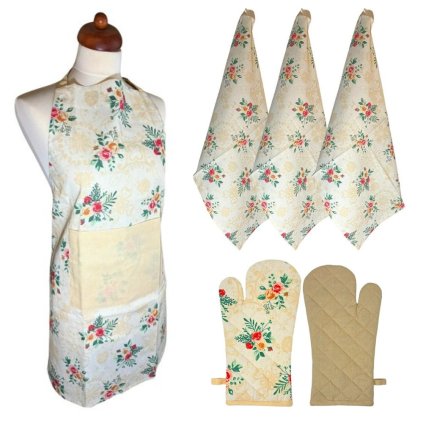 153655 4 home elements set zastera chnapka s magnetem 3 uterky kytice