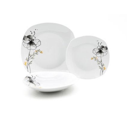 155759 home elements porcelanova sada taliru 18 kusu cerny mak