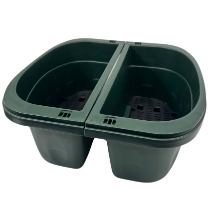 BAMA Závěsný truhlík KLUNIA 2ks, 40cm, zelená (Množství 2 ks)