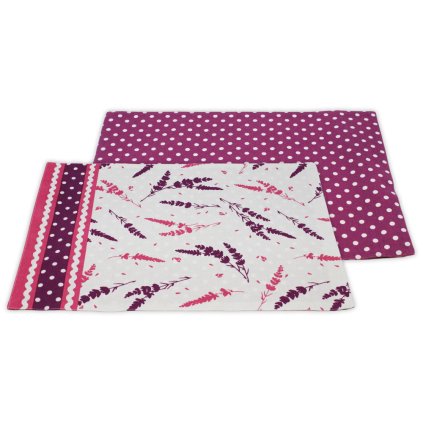 HOME ELEMENTS Prostírání 33*45 cm 6ks, Levandule 2022 (Množství 6 ks)