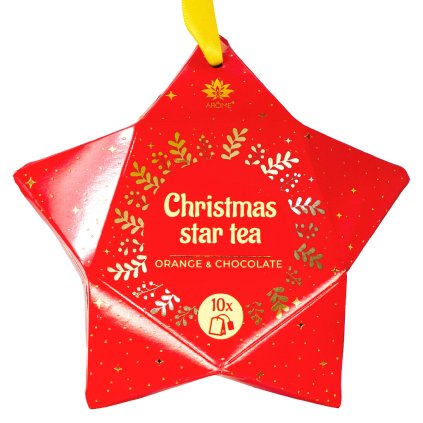 156345 4 arome caj ve tvaru hvezdy cerny pomeranc a cokolada