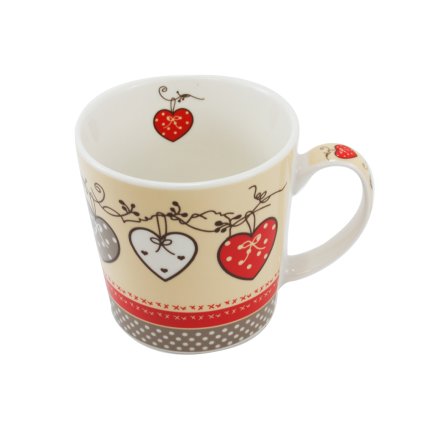 HOME ELEMENTS Hrnek 500 ml 4ks, Srdce (Množství 2 ks)