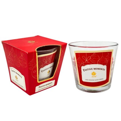 ARÔME Svíčka 120 g, ve skle 4ks, Festive Moments (Množství 12 ks)