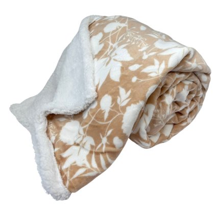 156630 2 home elements deka s berankem 150 200 tisk bezove ruze