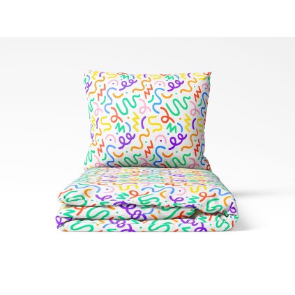 156867 povleceni bavlnene doodle barvy