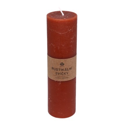 157734 arome rustikalni svicka 5x18 cm hneda
