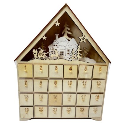 157869 adventni kalendar led chaloupka