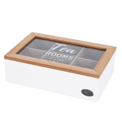 157872 2 box na caje se sesti prihradkami bily s drevenym vikem
