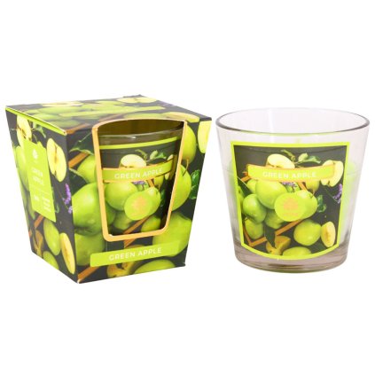 ARÔME Svíčka 120 g, ve skle 4ks, Green Apple (Množství 12 ks)