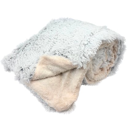 158429 home elements deka 150 x 200 cm s berankem mikroflanel stribrna