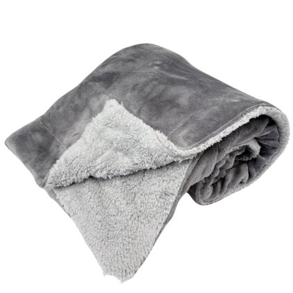 158450 home elements deka 150 x 200 cm s berankem mikroflanel seda