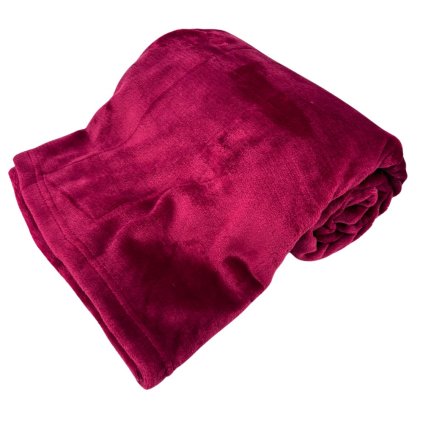 158465 home elements mikroflanelova deka 150 x 200 cm 220 gsm cervena