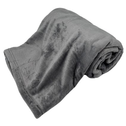 158405 home elements mikroflanelova deka 150 x 200 cm 220 gsm stribrna