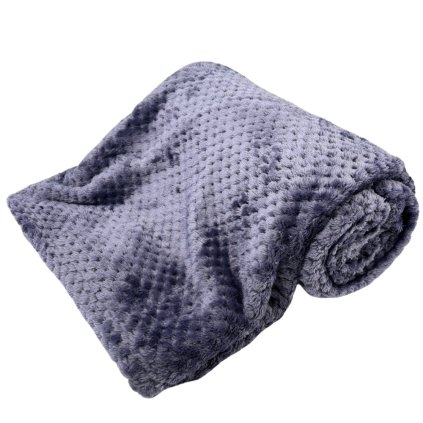 158423 home elements mikroflanelova deka 150 x 200 cm 220 gsm antracit jacquard