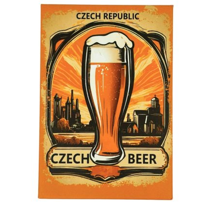 158663 gifty city plechovy magnet 8x5 5 cm retro ceske pivo