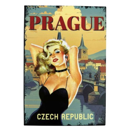 158651 gifty city plechovy magnet 8x5 5 cm retro divka a karluv most