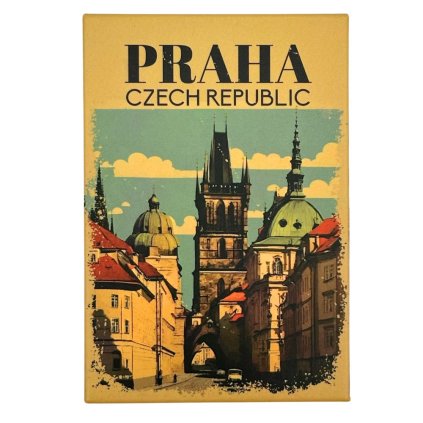 158672 gifty city plechovy magnet 8x5 5 cm retro malostranska