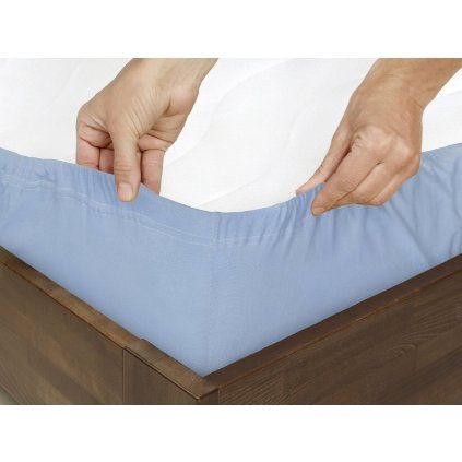 161576 prosteradlo jersey svetle modre