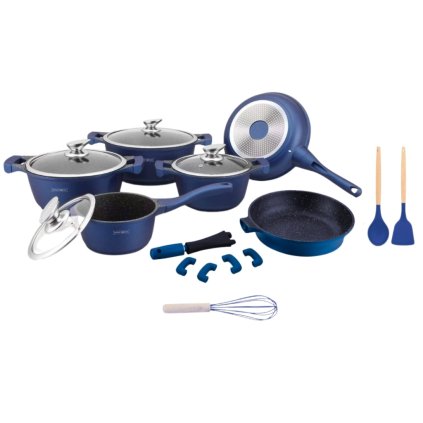 163508 sada nadobi es1014m 17 ks barva modra