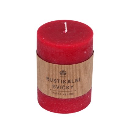 163727 rustikalni svicka cervena