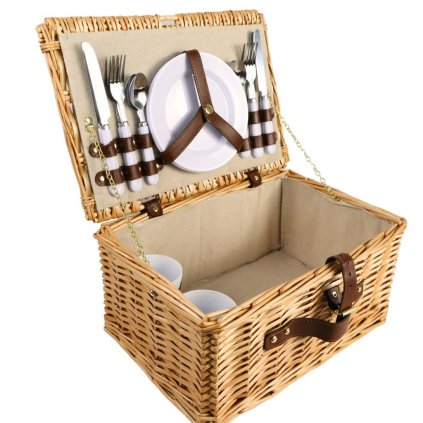 164927 piknikovy kos pro 4 osoby prirodni